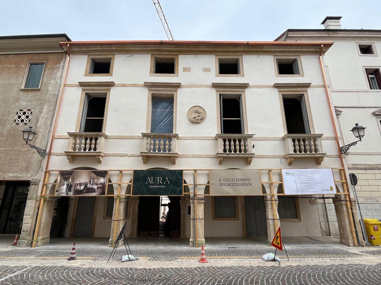Aura Boutique Hotel Vicenza historic building renovation exterior